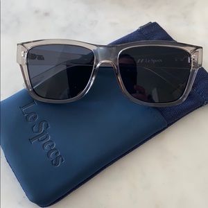 Le Specs The Force grey crystal sunglasses